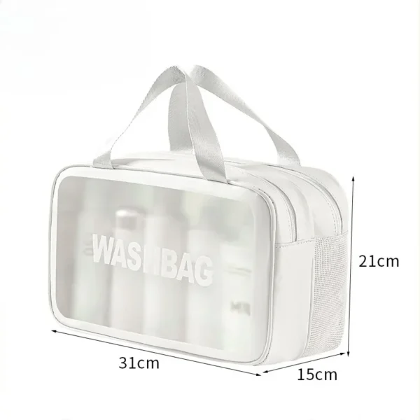 Discover our versatile wet-dry separation makeup and toiletry bags, expertly designed and available in a range of sizes to meet all your needs. - Image 10