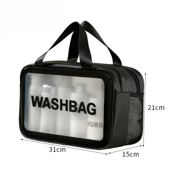 Discover our versatile wet-dry separation makeup and toiletry bags, expertly designed and available in a range of sizes to meet all your needs. - Image 7