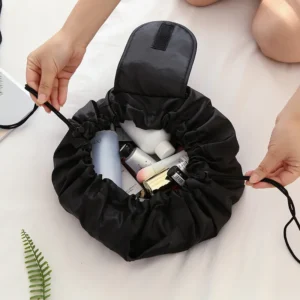 Check out the ultimate women's drawstring toiletry bag—ideal for travel and designed for easy organization!