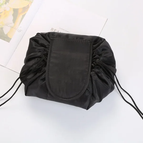 Check out the ultimate women's drawstring toiletry bag—ideal for travel and designed for easy organization! - Image 7